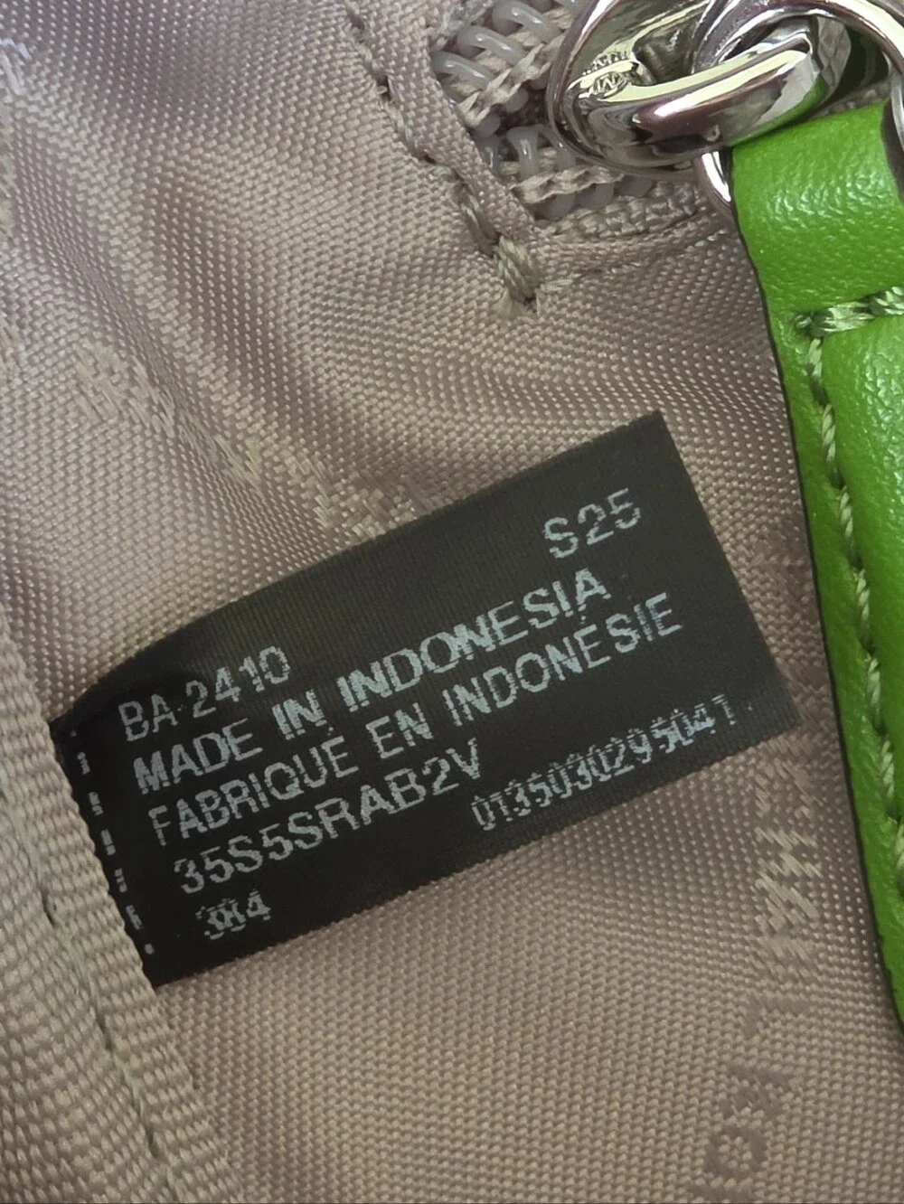 Michael Kors Rhea Medium Logo Green Backpack